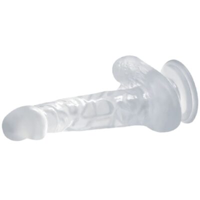 Baile realistic dildo suction testicles 16,7 cm - clear baile dildos caliente. Pt