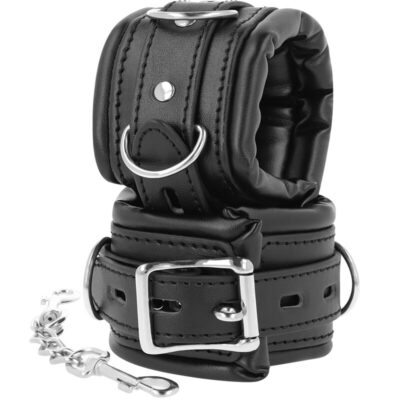 Alternative view of DARKNESS HANDCUFFS WRIST CUFFS BLACK