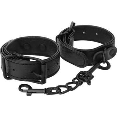 Alternative view of DARKNESS TEXTURED THIN HANDCUFFS