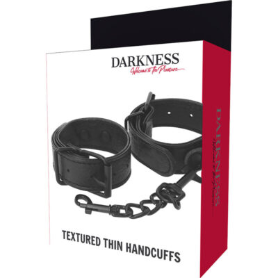 Darkness textured thin handcuffs darkness bondage caliente. Pt