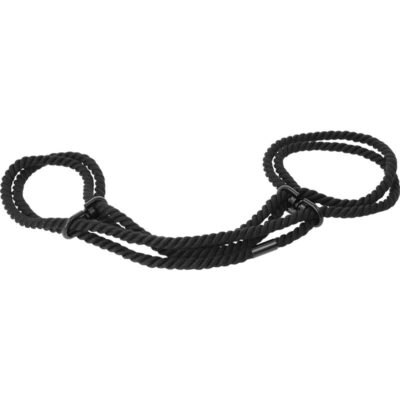 Darkness 100% cotton wrist or ankle cotton cuffs black darkness bondage caliente. Pt