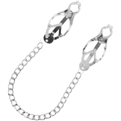 Alternative view of DARKNESS NIPPLE CLAMPS  WITH CHAIN