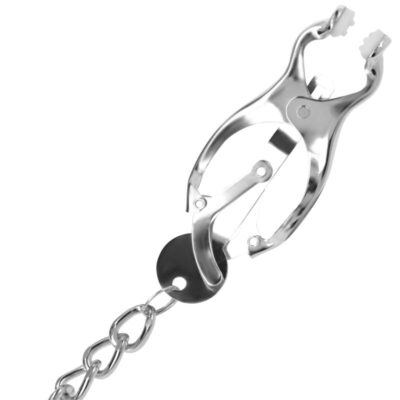 Darkness nipple clamps with chain darkness bondage caliente. Pt