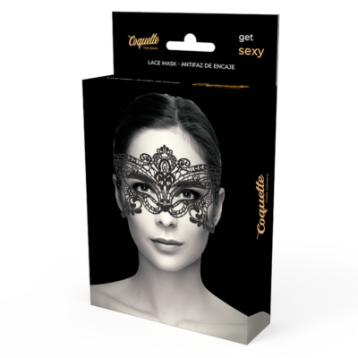 Máscara coquette chic desire lace preta coquette accessories caliente. Pt