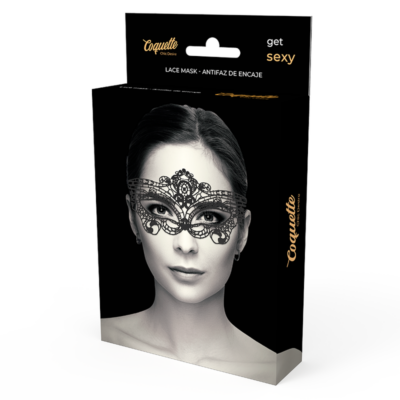Máscara coquette chic desire lace preta coquette accessories caliente. Pt