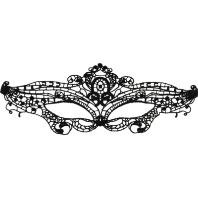 Máscara coquette chic desire lace preta coquette accessories caliente. Pt