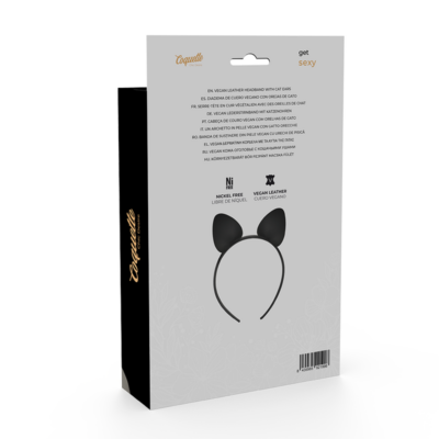 Faixa de cabeça coquette chic desire com orelhas de gato coquette accessories caliente. Pt