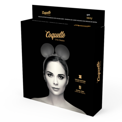 Faixa de cabeça coquette chic desire com orelhas de rato coquette accessories caliente. Pt