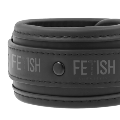 Fetish submissive collar y esposas cuero vegano con forro de nopreno - image 4