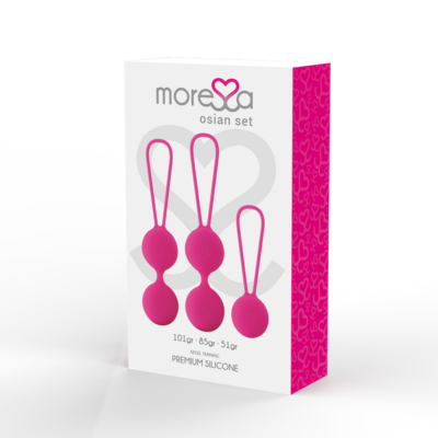 Conjunto moressa osian premium silicone rosa moressa caliente. Pt