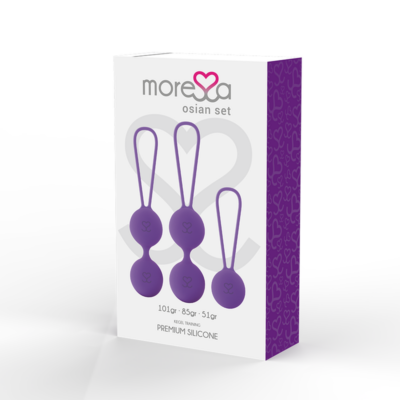 Conjunto moressa osian premium silicone roxo moressa caliente. Pt