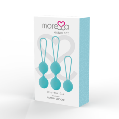 Moressa osian set turquesa de silicone premium moressa caliente. Pt