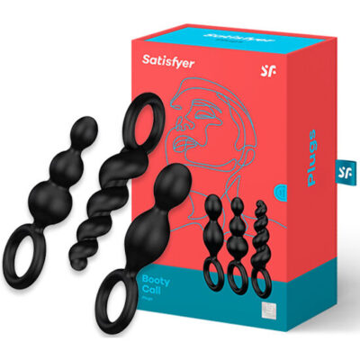 Alternative view of SATISFYER ANAL PLUGS CONJUNTO 3 PCS PRETO