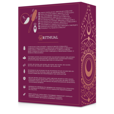 Ovo ritual priya com controle remoto g-spot + vibração rithual caliente. Pt