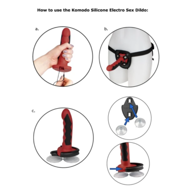 Alternative view of ELECTRASTIM FUSION KOMODO DILDO SILICONA