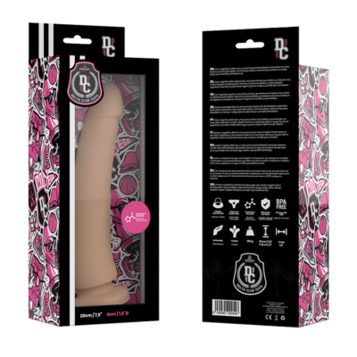 Alternative view of DELTA CLUB TOYS DILDO NATURAL SILICONA MEDICA 20 X 4 CM
