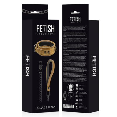 Colar de origem fetish submissiva com trela fetish submissive origin caliente. Pt