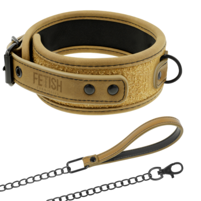 Alternative view of FETISH SUBMISSIVE ORIGEN COLLAR CON CADENA CON FORRO DE NEOPRENO