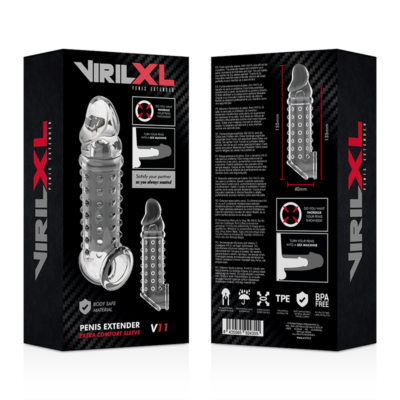 Manga virilxl extensor de pênis extra conforto v11transparente virilxl caliente. Pt