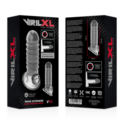 Virilxl pênis extensor manga extra conforto v15 transparente virilxl caliente. Pt