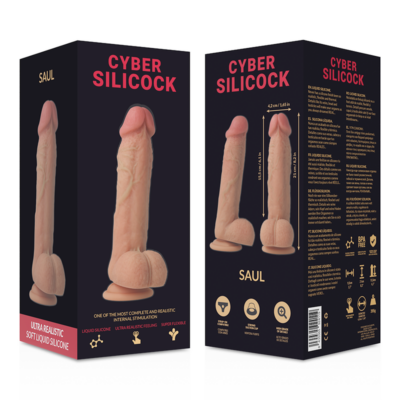 Cyber silicock saul ultra-realistic soft liquid silicone 21 cm cyber silicock caliente. Pt