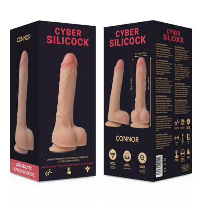 Cyber silicock strap-on connor silicone líquido com 3 anéis grátis cyber silicock caliente. Pt