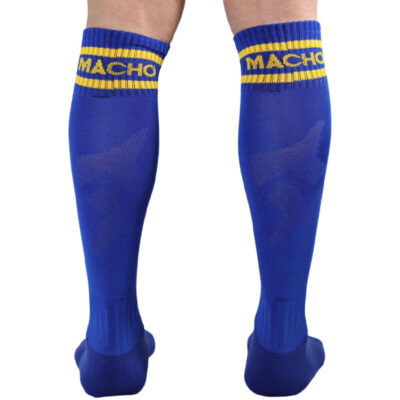 Macho macho meias longas tamanho único - azul macho underwear caliente. Pt