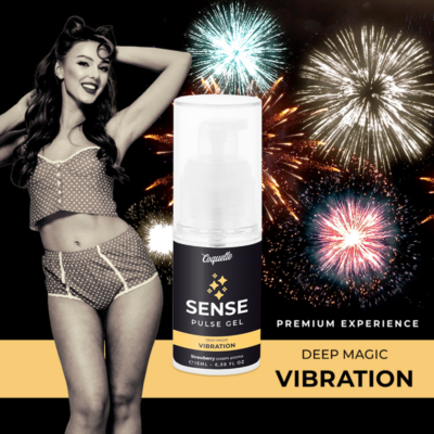 Coquette chic desire pulse gel morango magic vibation premium 15ml coquette cosmetics caliente. Pt