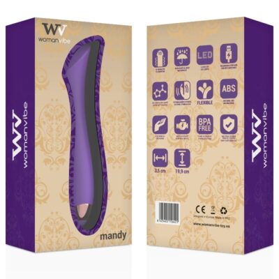 Womanvibe mandy "k" point silicone vibrador recarregável womanvibe caliente. Pt