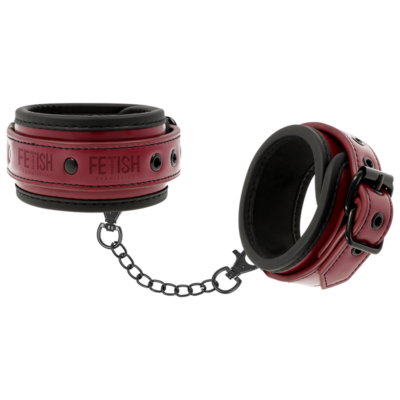 Alternative view of FETISH SUBMISSIVE DARK ROOM ESPOSAS TOBILLOS CUERO VEGANO CON FORRO DE NEOPRENO