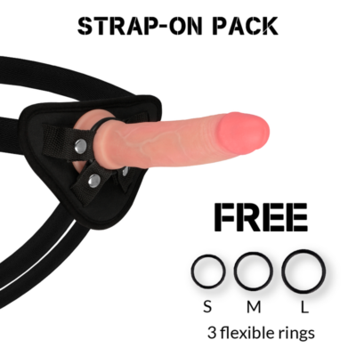 ROCKARMY™ - ARNÊS + DILDO SILICONE LÍQUIDO PREMIUM AVENGER 19CM