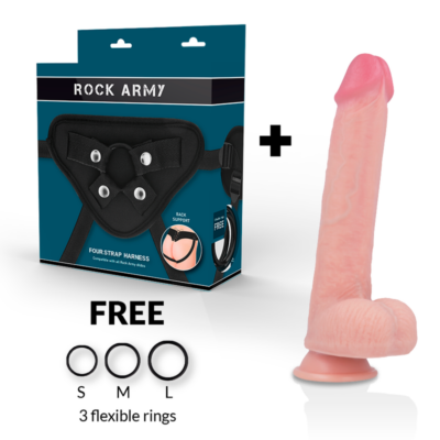 Alternative view of ROCKARMY™ - ARN S + DILDO SILICONE LÍQUIDO PREMIUM KINGCOBRA 24CM