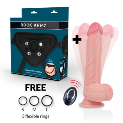 Alternative view of ROCKARMY™ - ARCOTE + VIBRADOR DE SILICONE LÍQUIDO PREMIUM APACHE CONTROLE REMOTO 22CM