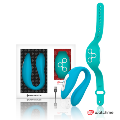 Alternative view of WEARWATCH DUAL PLEASURE WIRELESS TECHNOLOGY WATCHME INDIGO / AQUAMARINE