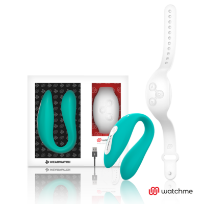 Alternative view of WEARWATCH DUAL PLEASURE WIRELESS TECHNOLOGY WATCHME AQUAMARINE / SNOWY