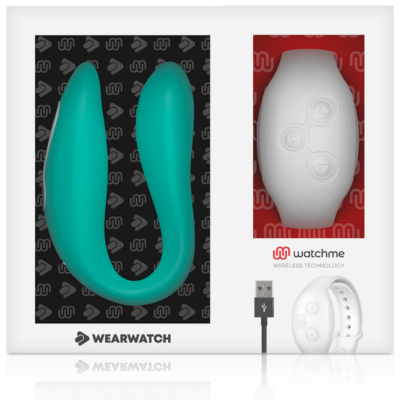 Wearwatch dual pleasure wireless technology watchme aquamarine / snowy wearwatch caliente. Pt