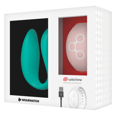 Wearwatch dual pleasure wireless technology watchme light aquamarine / coral wearwatch caliente. Pt