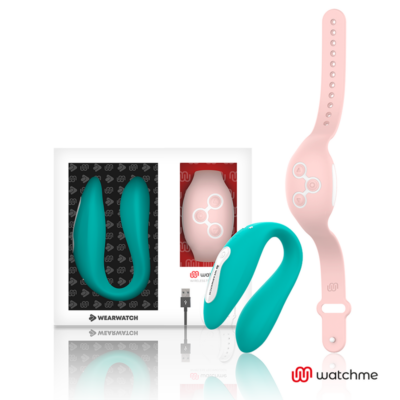 Alternative view of WEARWATCH DUAL PLEASURE WIRELESS TECHNOLOGY WATCHME LIGHT AQUAMARINE / CORAL