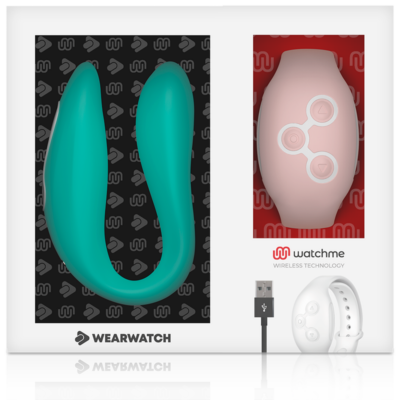 Wearwatch dual pleasure wireless technology watchme light aquamarine / coral wearwatch caliente. Pt