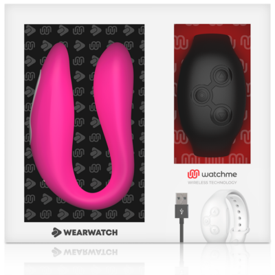 Wearwatch dual pleasure wireless technology watchme fuchsia / jet black wearwatch caliente. Pt