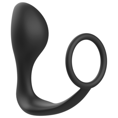 Plugue anal de brinquedos viciados com anel de silicone preto - image 2