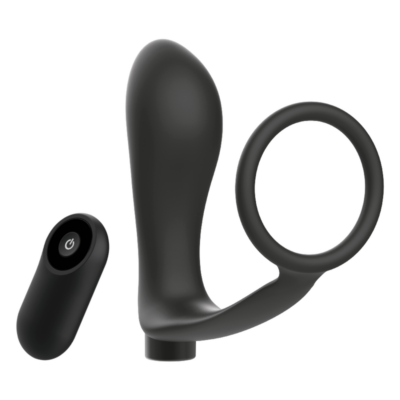 Brinquedos viciados com controle remoto anal massager e anel de galão com vibrador addicted toys caliente. Pt