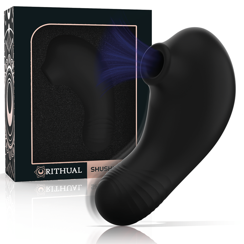 Rithual™ - estimulador shushu pro clitoral 2 motores potentes aqua preto rithual caliente. Pt