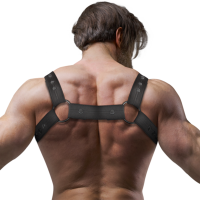 Alternative view of ATITUDE SUBMISSIVA DE FETICHE - ARNÊS ESPORTIVO DE PEITO AJUSTÁVEL HOMEM DE NEOPRENE