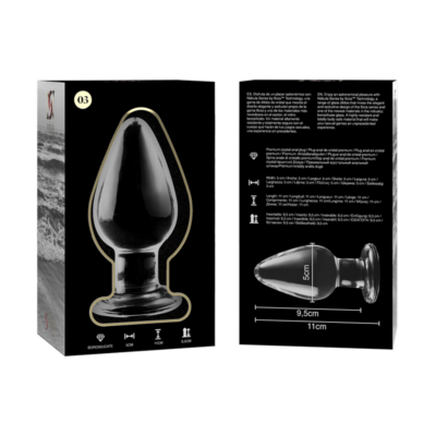 Nebula series by ibiza™ - modelo 2 plug anal vidro borosilicado 11 x 3,5 cm rosa nebula series by ibiza caliente. Pt