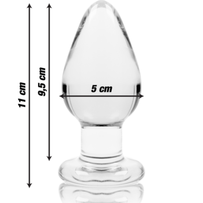 Nebula series by ibiza™ - modelo 2 plug anal vidro borosilicado 11 x 3,5 cm rosa nebula series by ibiza caliente. Pt