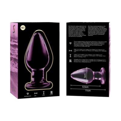 Nebula series by ibiza™ - modelo 3 anal plug vidro borosilicado 11 x 5 cm rosa nebula series by ibiza caliente. Pt