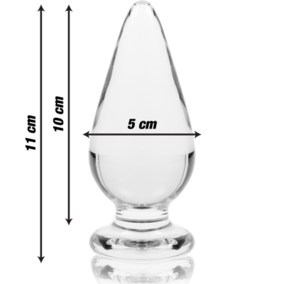 Nebula series by ibiza™ - modelo 4 anal plug vidro borosilicado 11 x 5 cm transparente nebula series by ibiza caliente. Pt