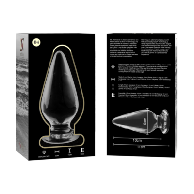 Nebula series by ibiza™ - modelo 4 anal plug vidro borosilicado 11 x 5 cm transparente nebula series by ibiza caliente. Pt