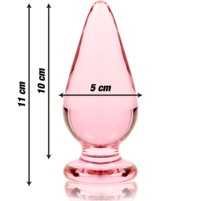 Nebula series by ibiza™ - modelo 4 anal plug vidro borosilicado 11 x 5 cm rosa nebula series by ibiza caliente. Pt
